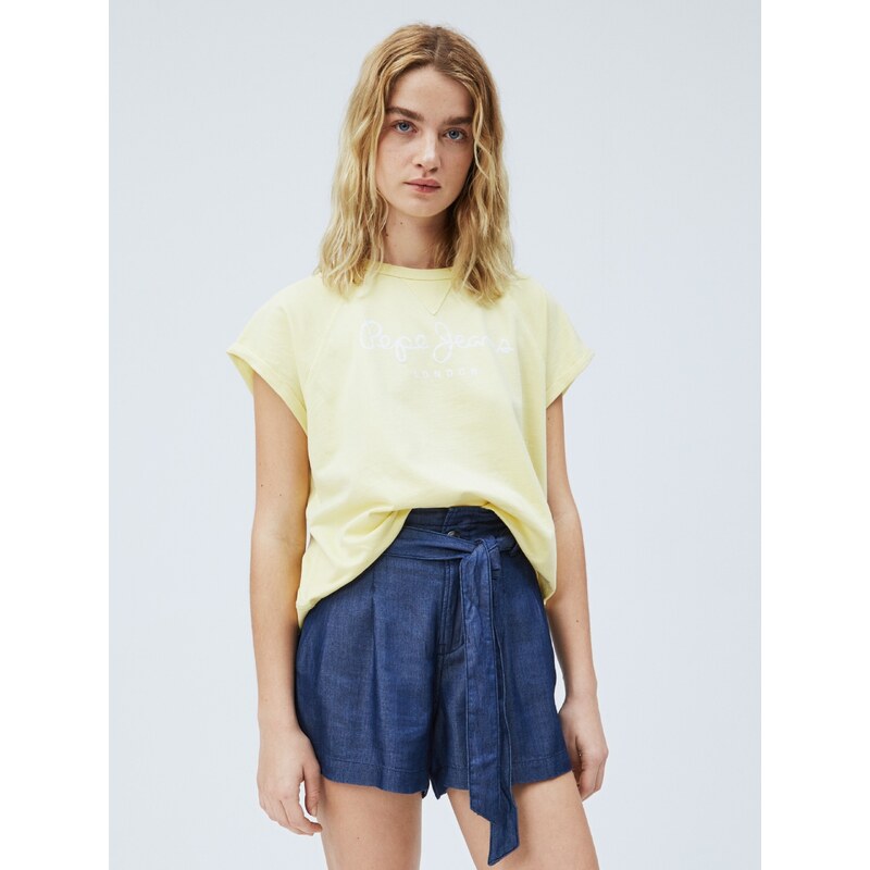 Pepe Jeans dámské žluté tričko Gala