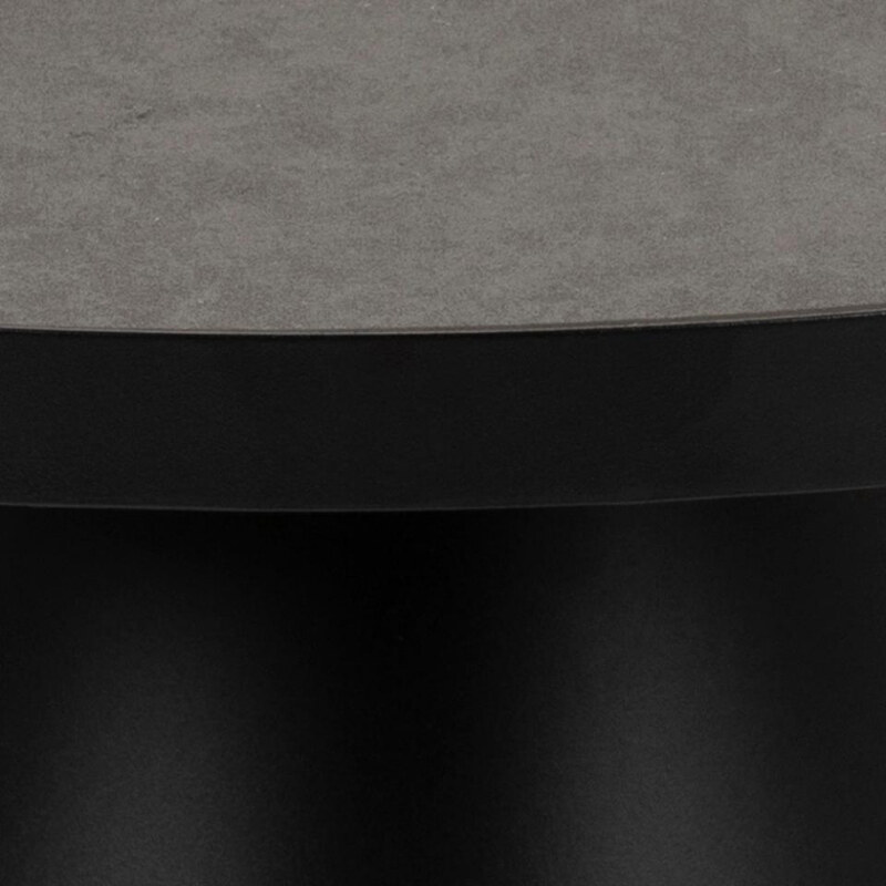 Scandi Černý keramický konferenční stolek Sandro 65,7 cm