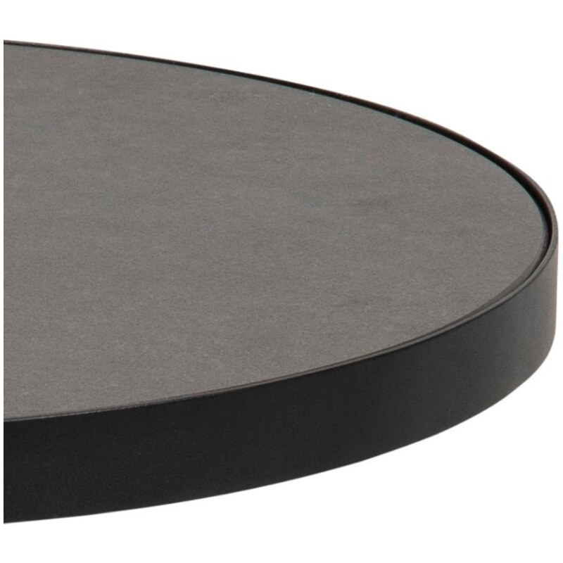 Scandi Černý keramický odkládací stolek Sandro 45,7 cm