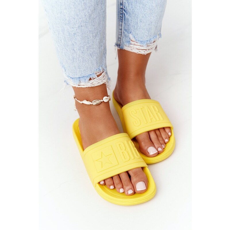 BIG STAR SHOES Women's Slippers Big Star HH274A040 Yellow