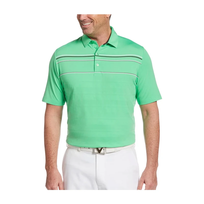 Callaway golf Callaway pánské golfové tričko Irish green s pruhy - GLAMI.cz