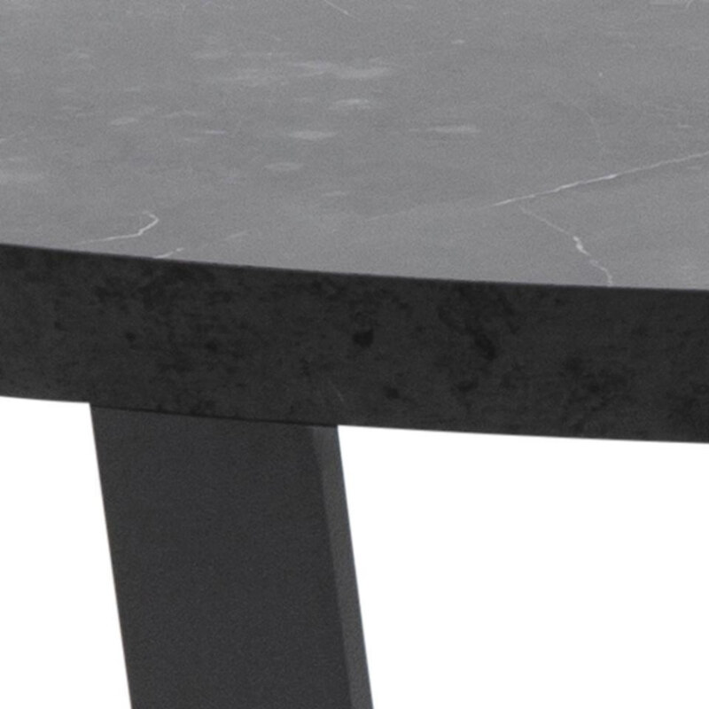 Scandi Černý mramorový konferenční stolek Calvin 77 cm
