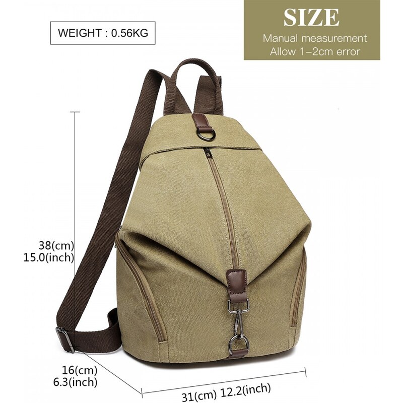 Miss Lulu Batoh Canvas Khaki