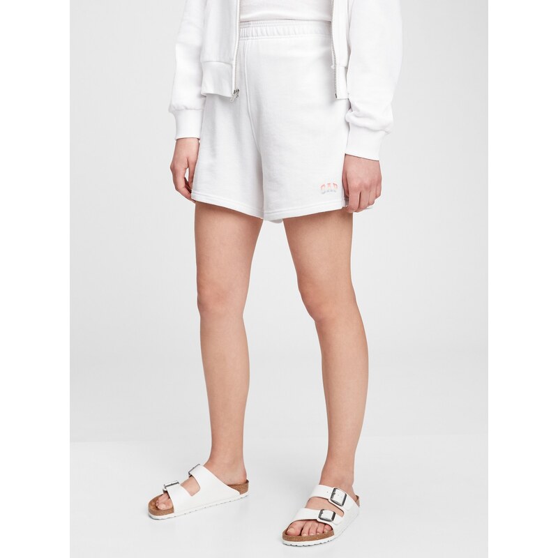 GAP Kraťasy Logo high rise boyfriend shorts - Dámské