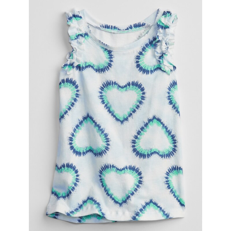 GAP Dětský top ruffle tank - Holky