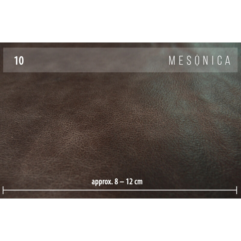 Tmavě hnědá vintage kožená dvoumístná pohovka MESONICA Musso Tufted 173 cm
