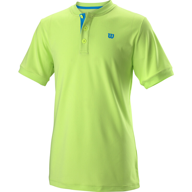 Triko tenisové Wilson B Uwii Henley Velikost: 116 sharp green