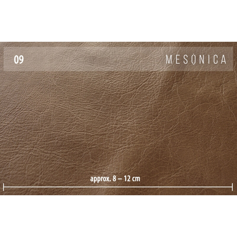 Hnědá vintage kožená rohová pohovka MESONICA Musso Tufted, pravá, 248 cm