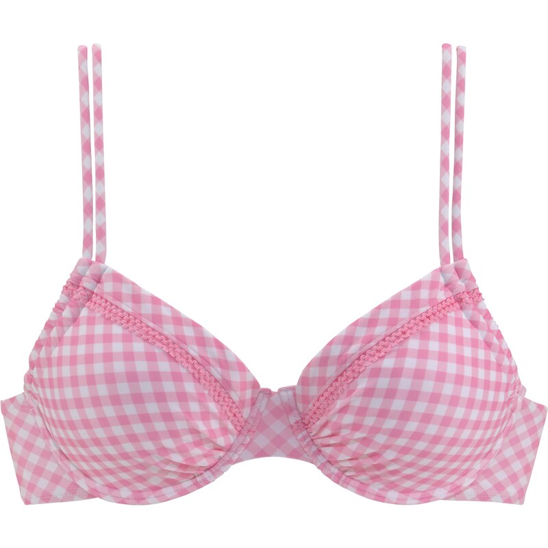 BUFFALO Horní díl plavek pink / bílá 96102529