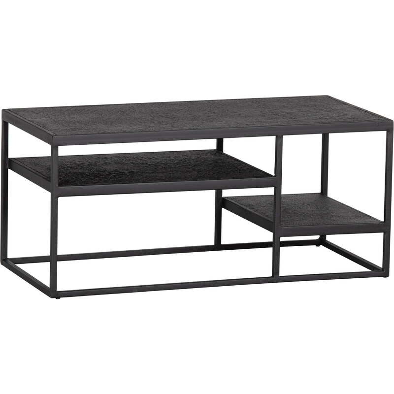 Hoorns Černý kovový konferenční stolek Fabe 90 x 45 cm - GLAMI.cz