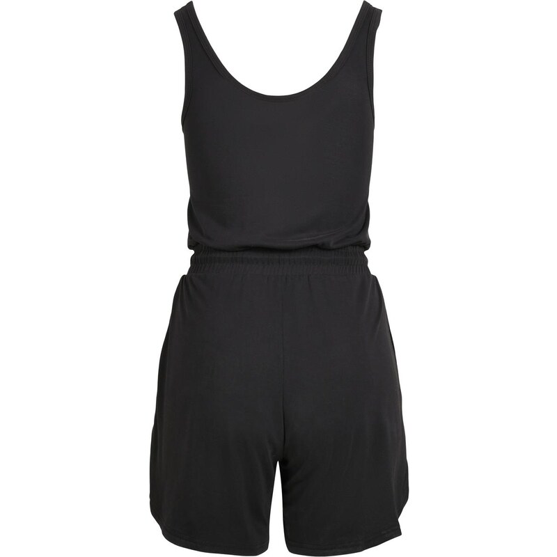 UC Ladies Dámský modální overal s krátkými rukávy v černé barvě