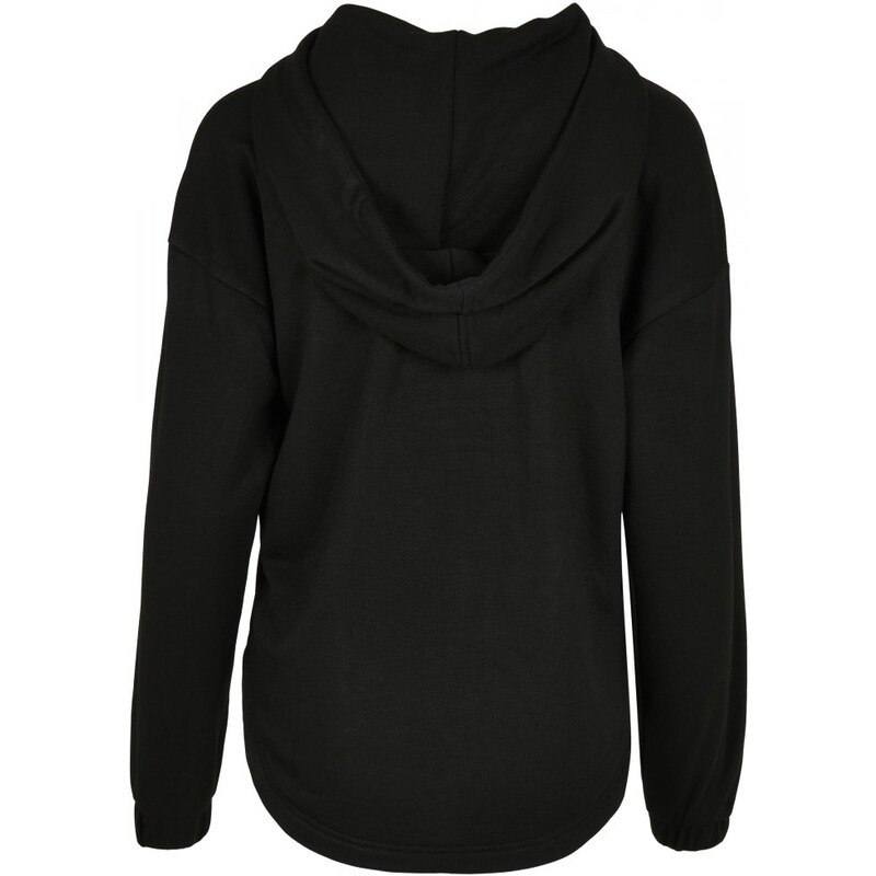 URBAN CLASSICS Ladies Oversized Shaped Modal Terry Hoody - black