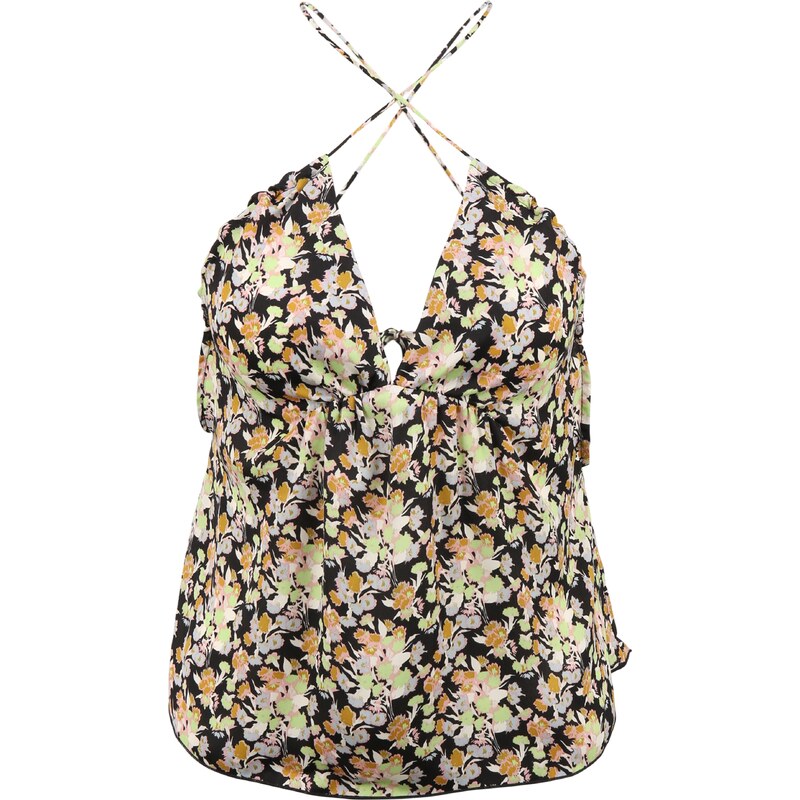 Free People Top Gardenia světle béžová / pastelová modrá / pastelově 109075656