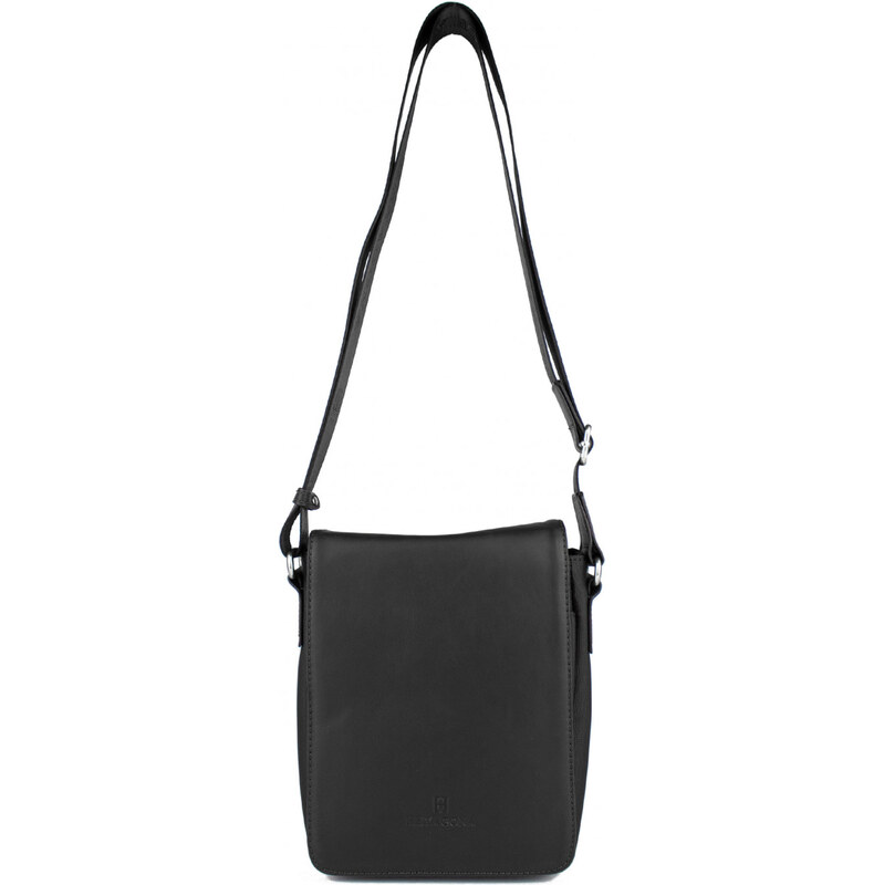 HEXAGONA Pánská kožená taška crossbody Dax Černá