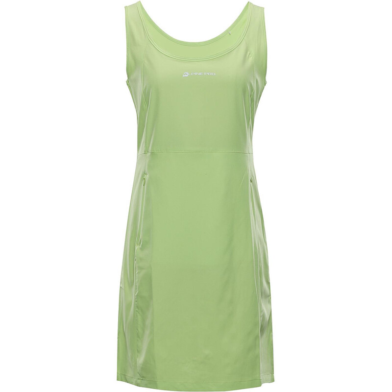 Dámské šaty Alpine Pro ELANDA 4 - světle zelená