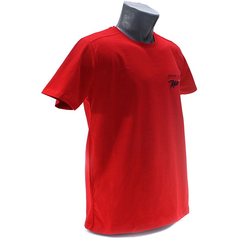 Červené pánské tričko s kulatým výstřihem Ashton, Velikost L