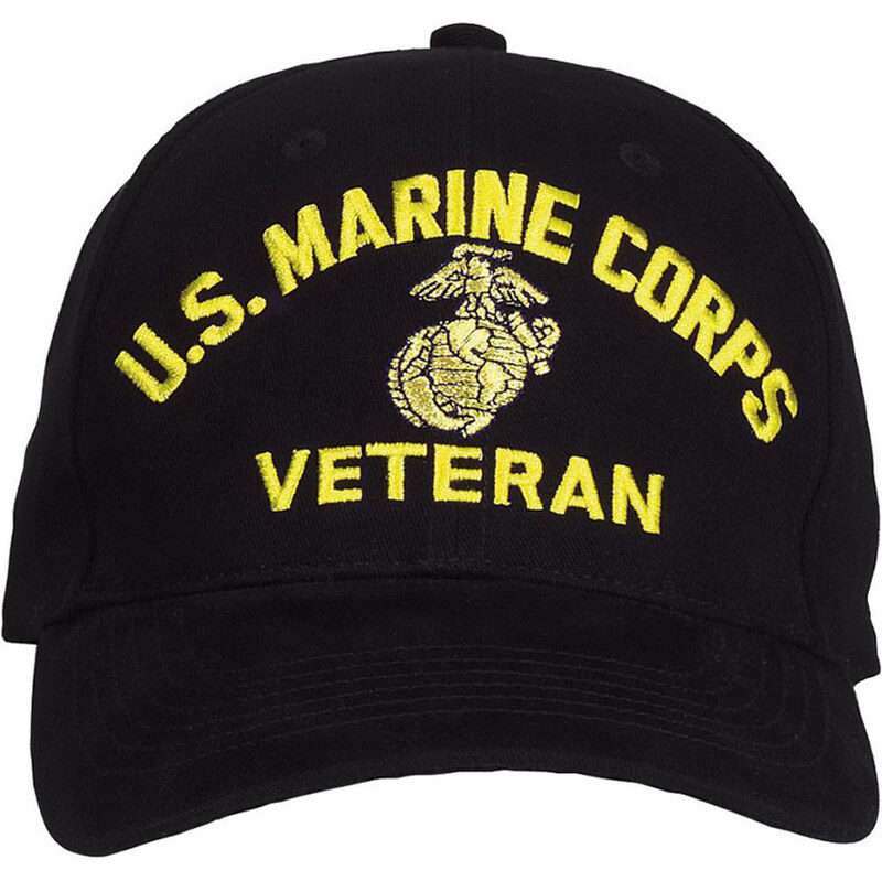 ROTHCO Kšiltovka U.S. MARINE CORPS VETERAN Baseball černá