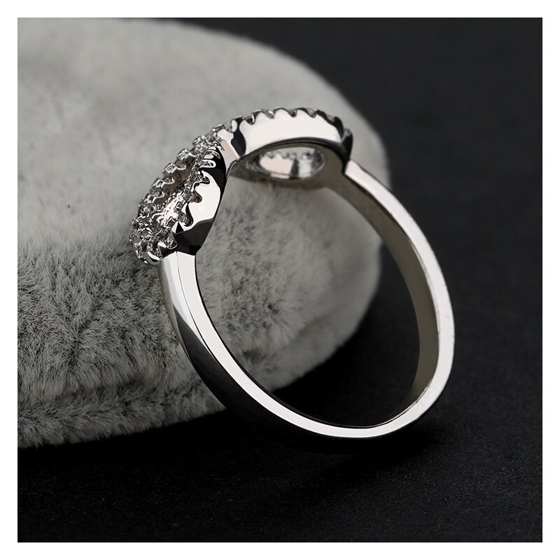 Emporial stříbrný rhodiovaný prsten Nekonečno MBR0005