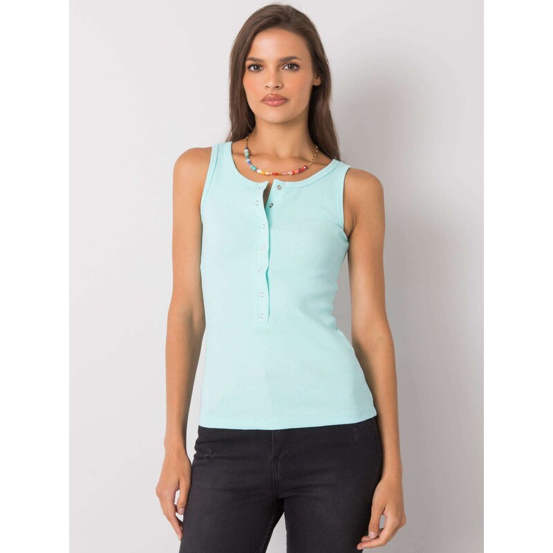 Fashionhunters Samantha mint top na zip