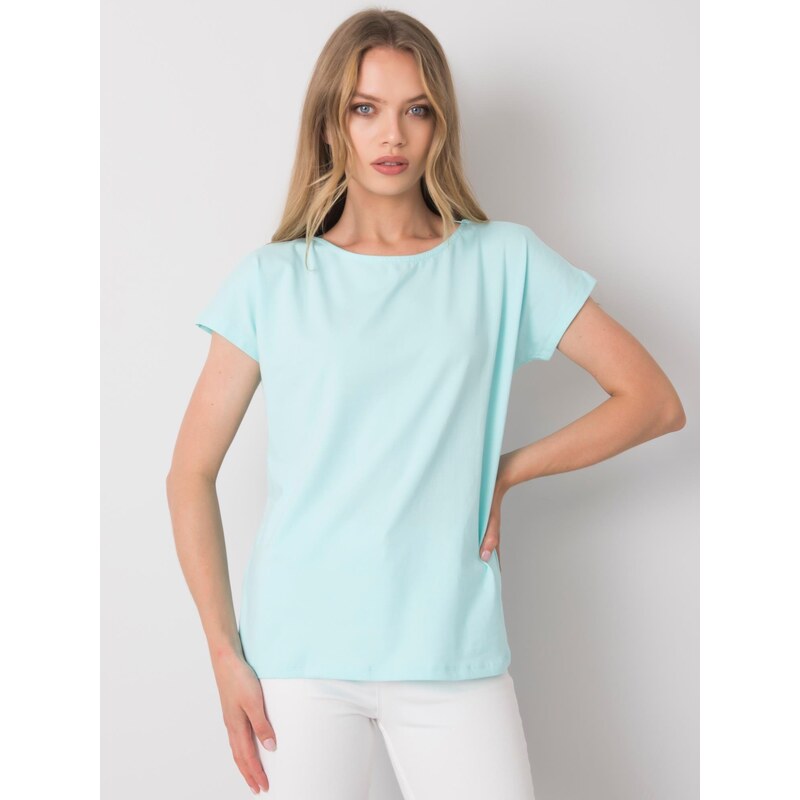 Fashionhunters Mátové jednobarevné dámské tričko