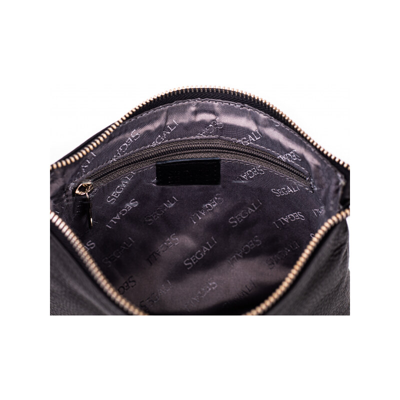 Dámská kabelka kožená SEGALI A6B černá