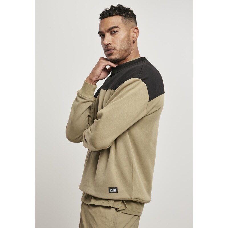 UC Men Horní blok Crewneck khaki/černý