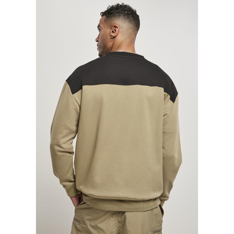 UC Men Horní blok Crewneck khaki/černý