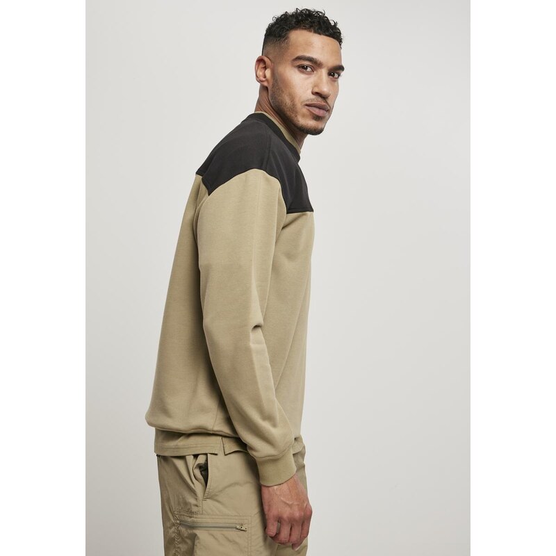 UC Men Horní blok Crewneck khaki/černý