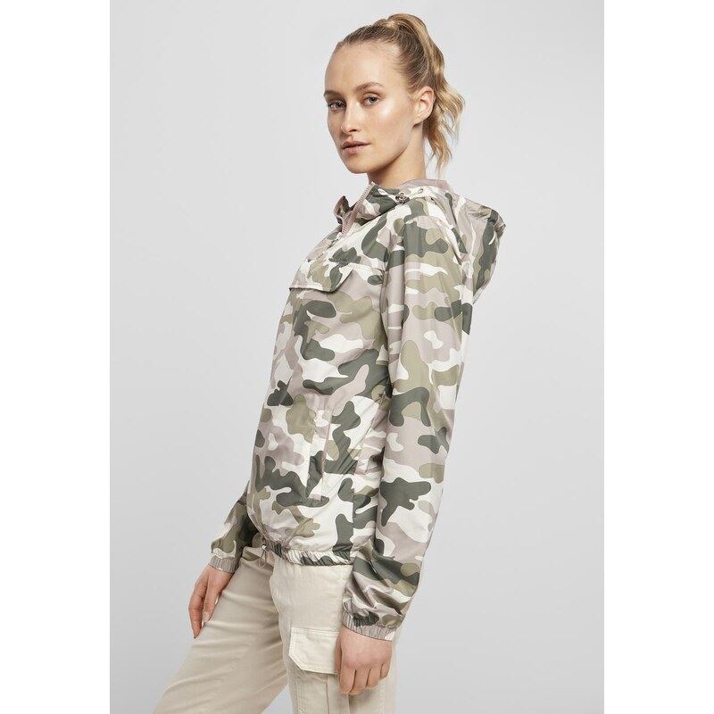 UC Ladies Dámská bunda Camo Pull Over Dukrose camo