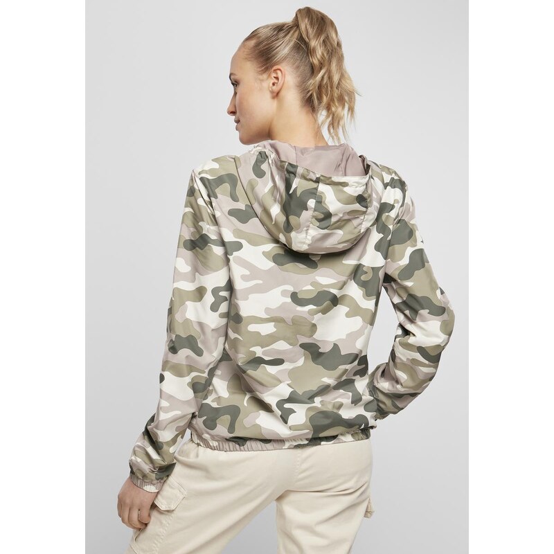 UC Ladies Dámská bunda Camo Pull Over Dukrose camo