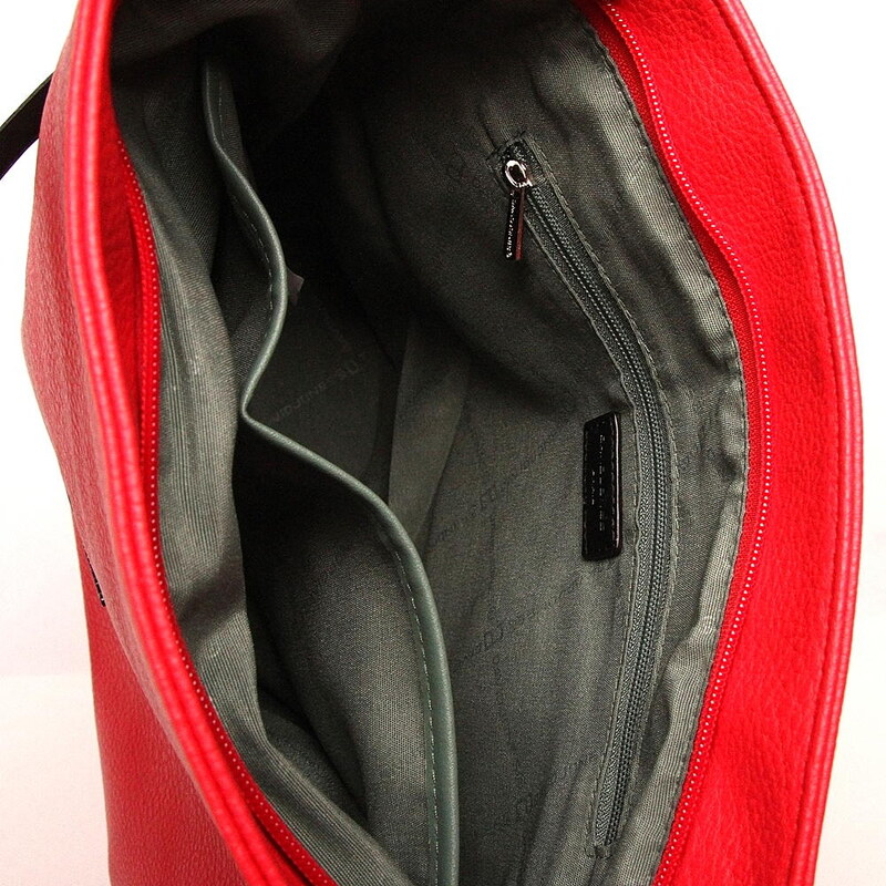 Červená kabelka na rameno i crossbody David Jones CM6061