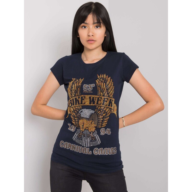ex moda T-shirt EM-TS-ES-21-533.16-navy blue