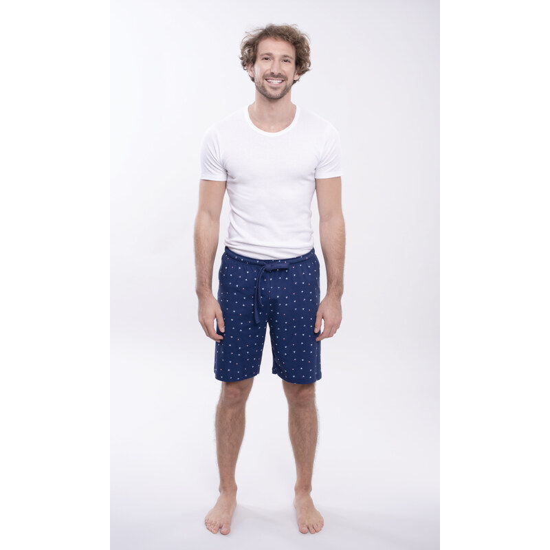 Wadima Pánské pyžamové kalhoty s krátkými nohavicemi, 204123 28, modrá