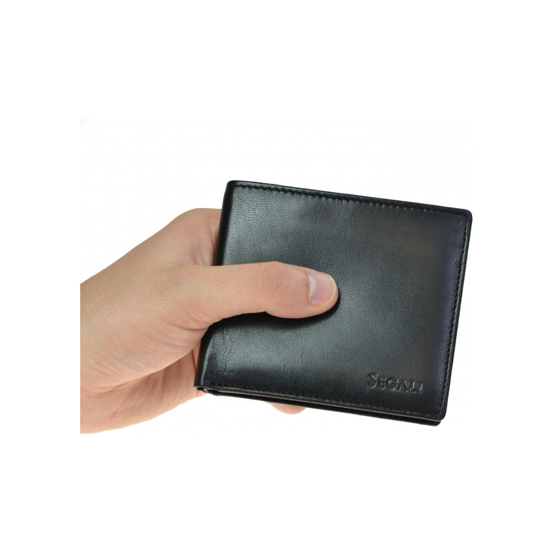 Pánská peněženka kožená SEGALI 7479 černá
