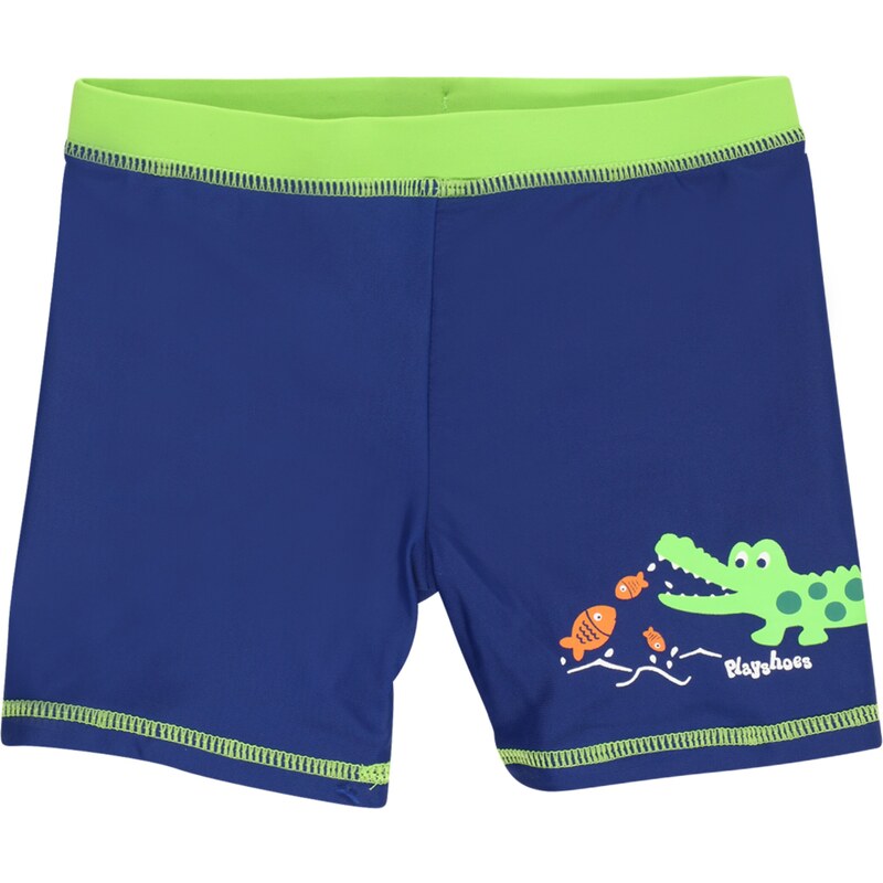 PLAYSHOES Plavecké šortky Krokodil královská modrá / svítivě zelená / 61800993