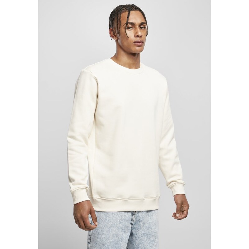 URBAN CLASSICS Organic Basic Crew - whitesand