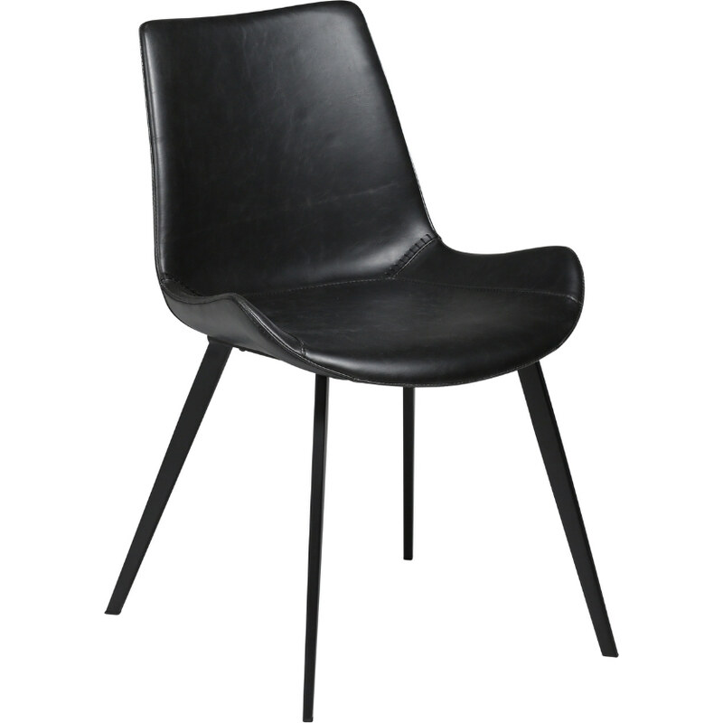 ​​​​​Dan-Form Vintage černá koženková jídelní židle DAN-FORM Hype