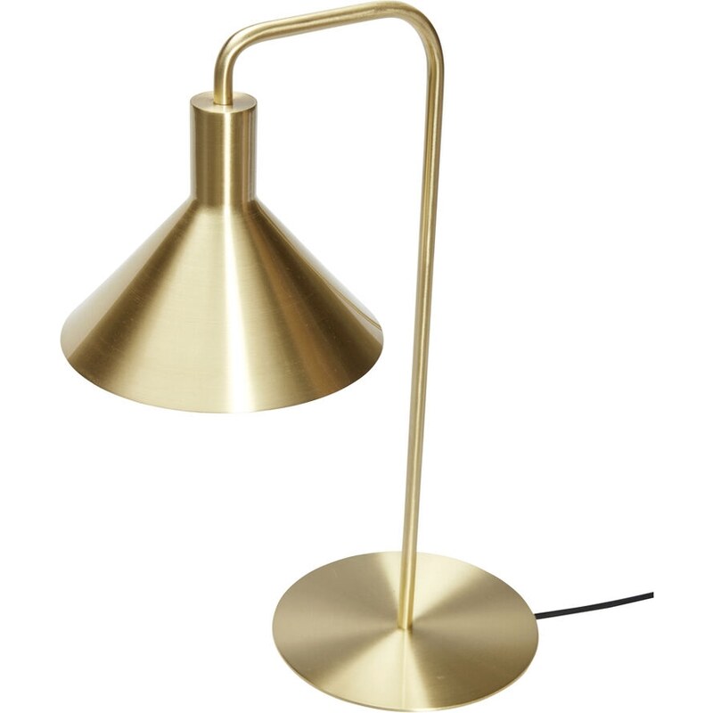 Zlatá kovová stolní lampa Hübsch Solo