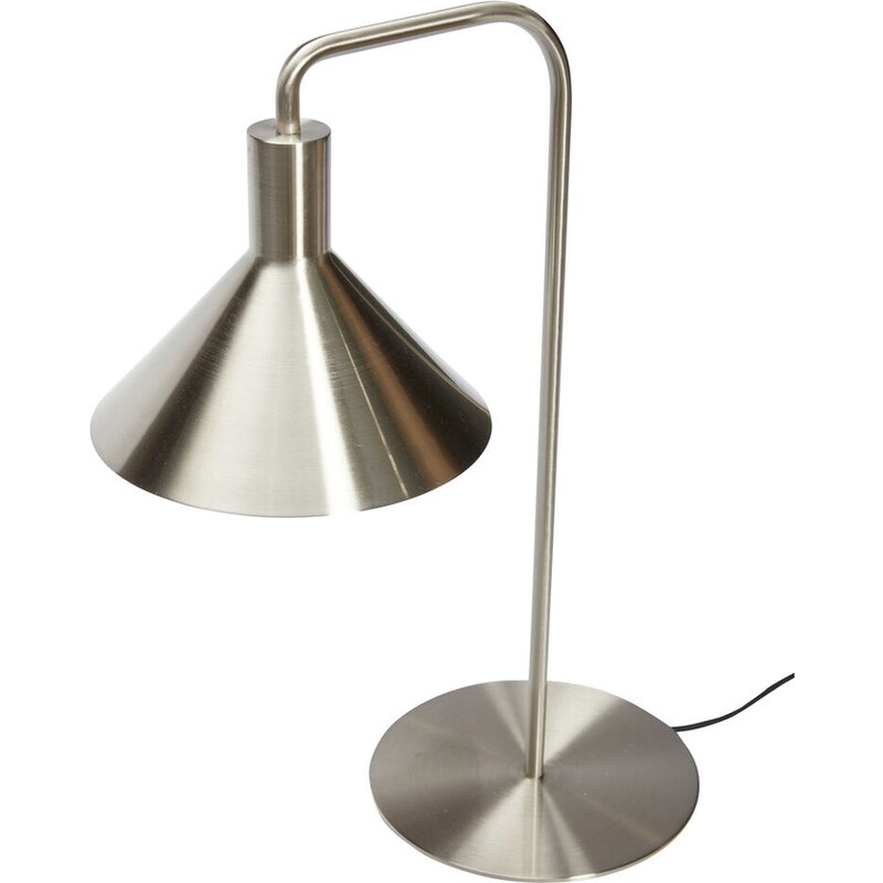 Stříbrná kovová stolní lampa Hübsch Solo