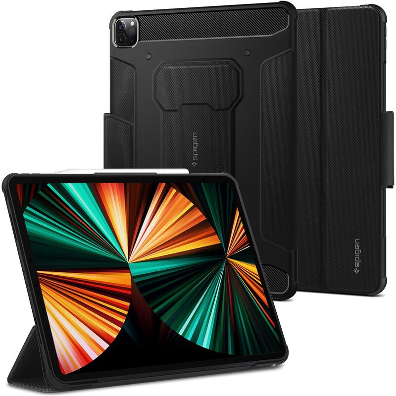 Pouzdro / kryt pro iPad Pro 12.9 (2022/2021) - Spigen, Rugged Armor Pro Black