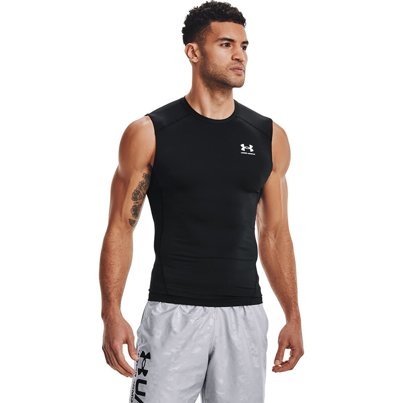 Tílko Under Armour Hg Armour Comp Sl Black/ White XS