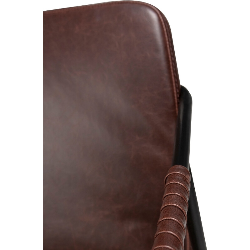 ​​​​​Dan-Form Tmavě hnědá koženková jídelní židle DAN-FORM Boto