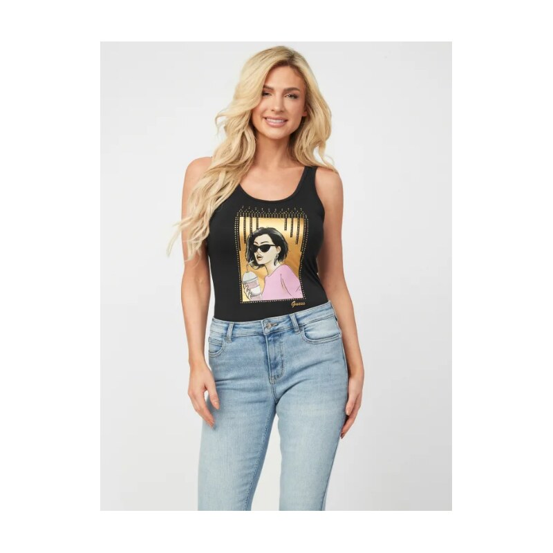 GUESS tílko Armelle Tank černé S