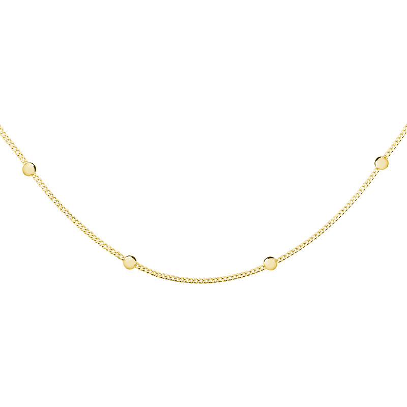 Olivie CHOKER kuličkový stříbrný řetízek MARRY GOLD 5257 61234128