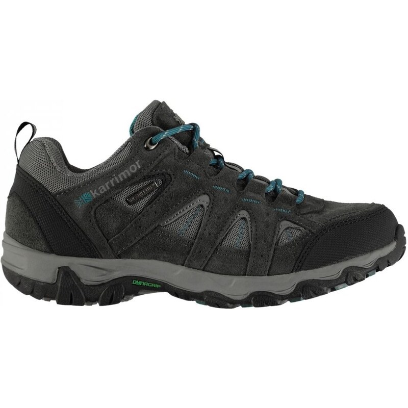 Karrimor Mount Low Junior Waterproof Walking Shoes Grey/Teal