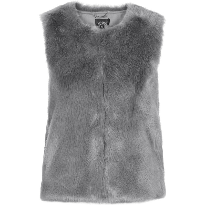 Topshop Boxy Luxe Faux Fur Gilet