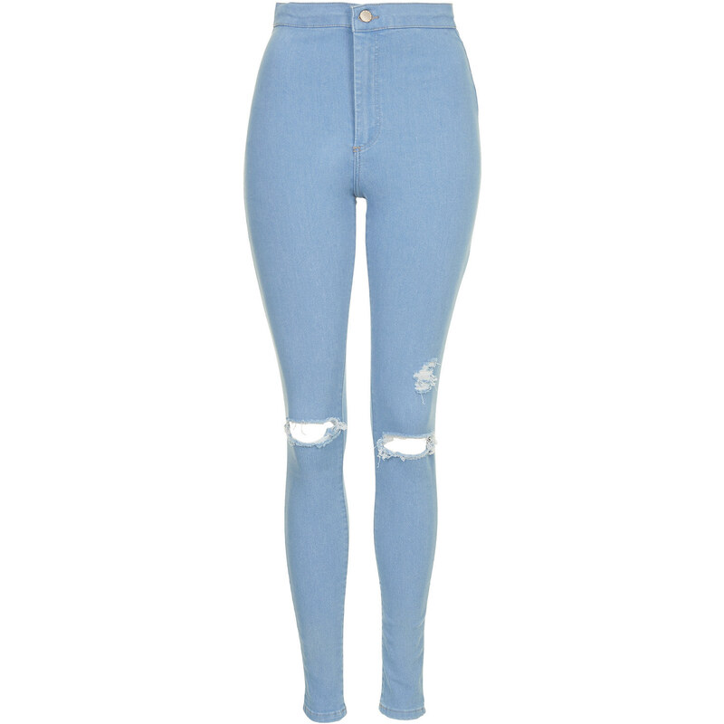 Topshop MOTO Bleached Ripped Joni Jeans