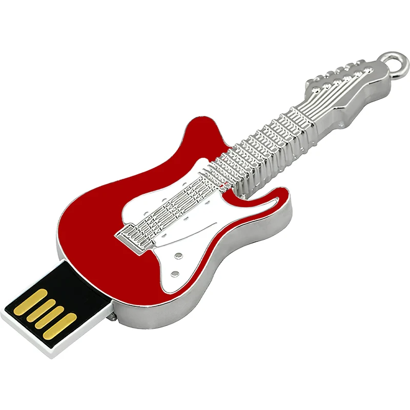 USB Flash disk - 32 GB - USB 2.0 - Elektrická kytara - Červeno-bílá -  GLAMI.cz