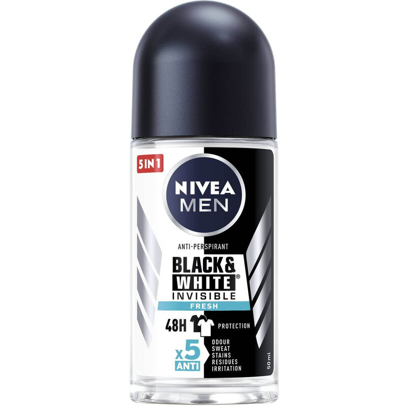 Nivea Kuličkový antiperspirant Black&White Fresh pro muže 48H (Anti-Perspirant) 50 ml