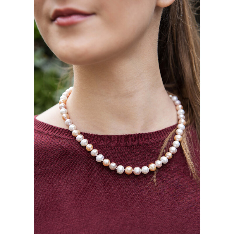 JwL Luxury Pearls Multibarevný náhrdelník z pravých perel JL0568